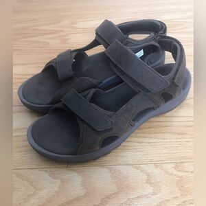 Merrill Brown Leather Sandals Sz 10
